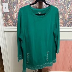 Kim Rogers Women's Green Tunic Shirt